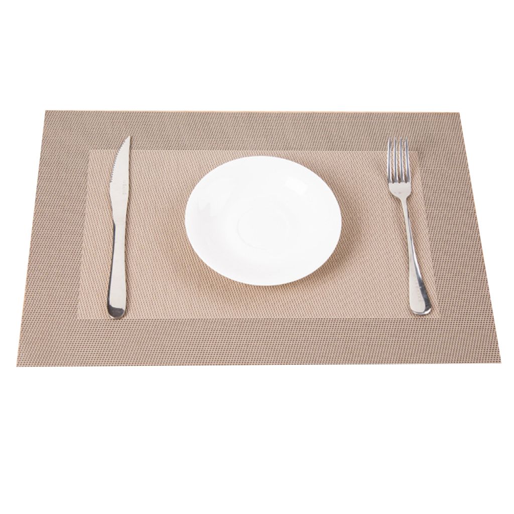 45x30 cm PVC wasserdichte Wärmedämmung Matte Esstisch Schüssel Schale Schüssel Pad SaPhemat-Staubgrau