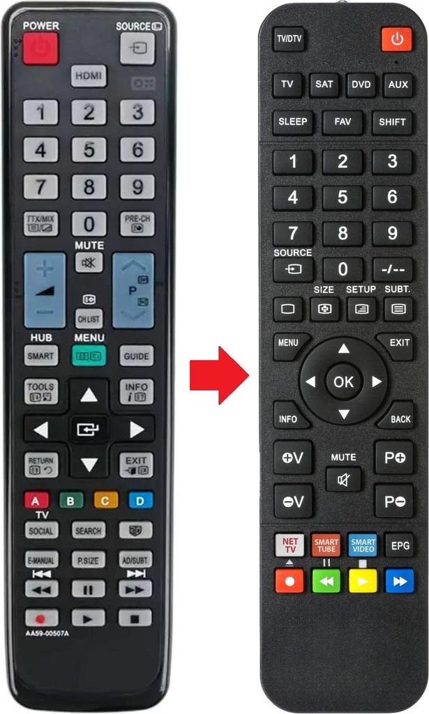 Fernbedienung passend für SAMSUNG AA59-00507A