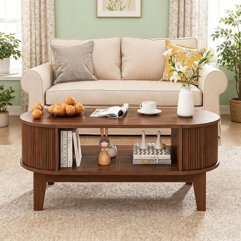 Table basse INONEFT avec espace de rangement dissimulé, Image du produit 
