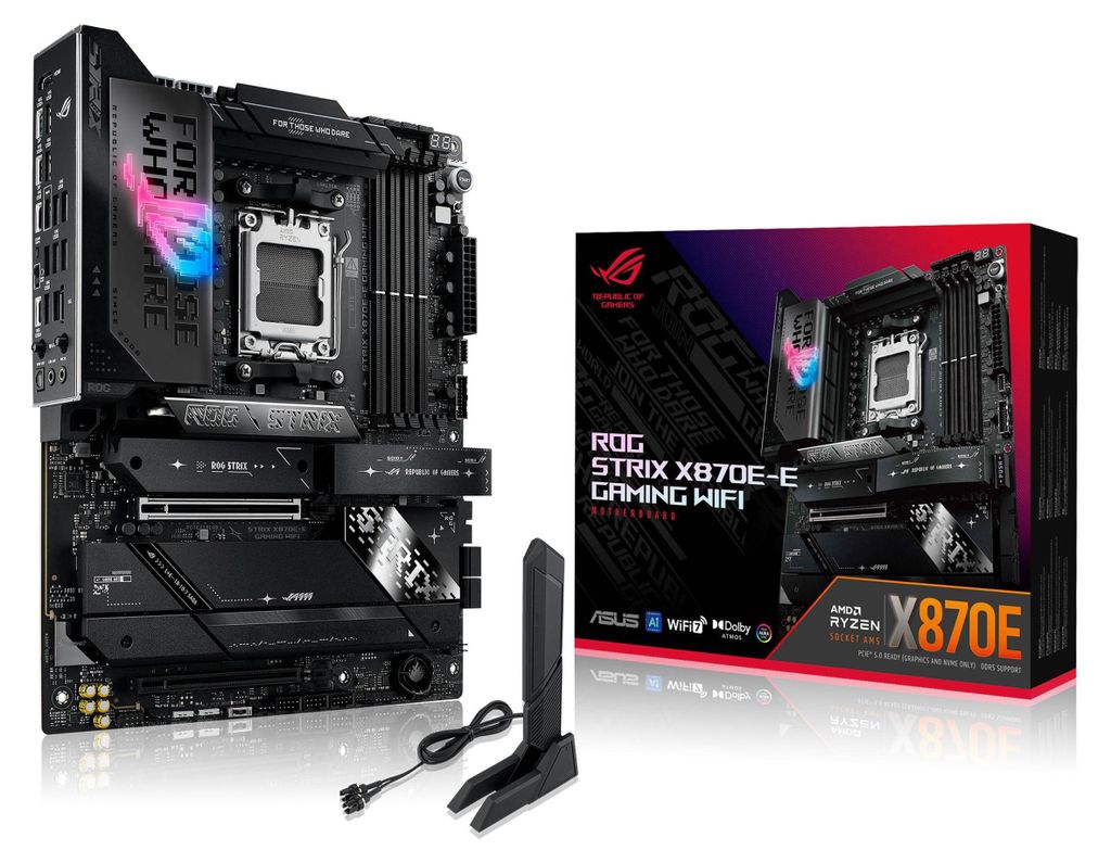 ASUS ROG STRIX X870E-E GAMING WIFI, AMD, Sockel AM5, Produktbild 