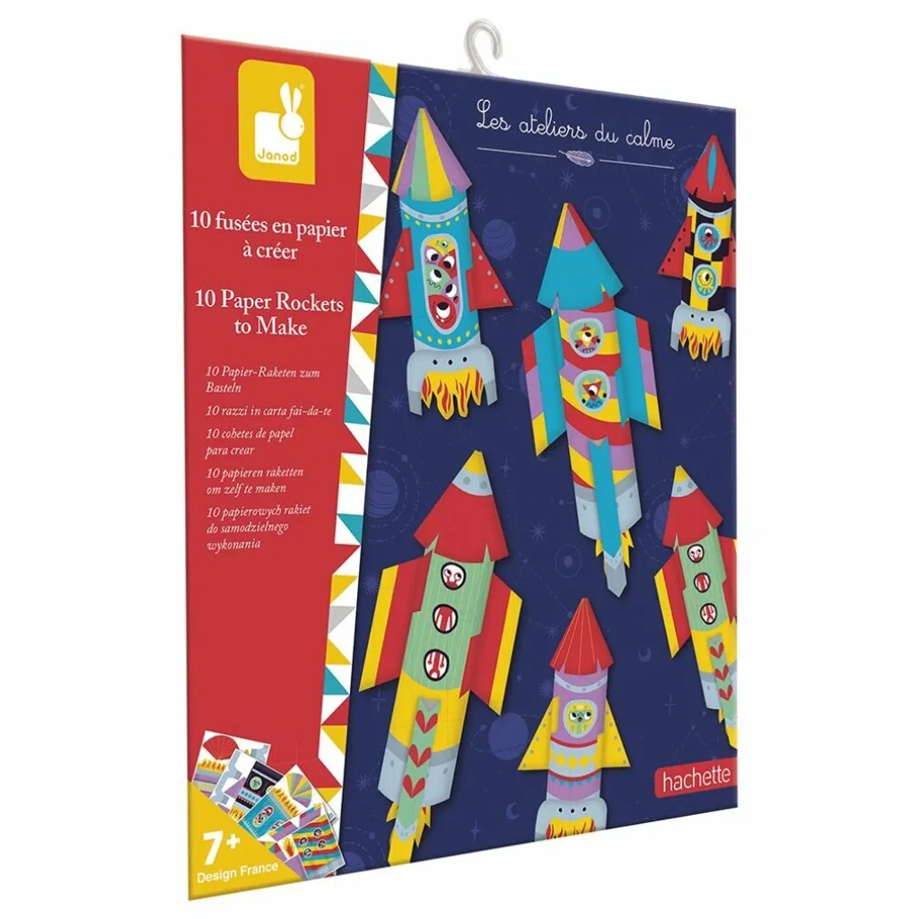 Activité anniversaire enfant 7 ans - Coffret fusées Janod loisirs créatifs
