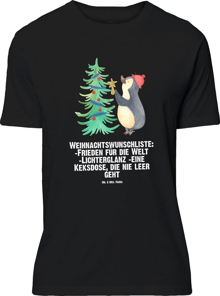 Mr. & Mrs. Panda Größe XL T-Shirt Pinguin Weihnachtsbaum - Produktbild 