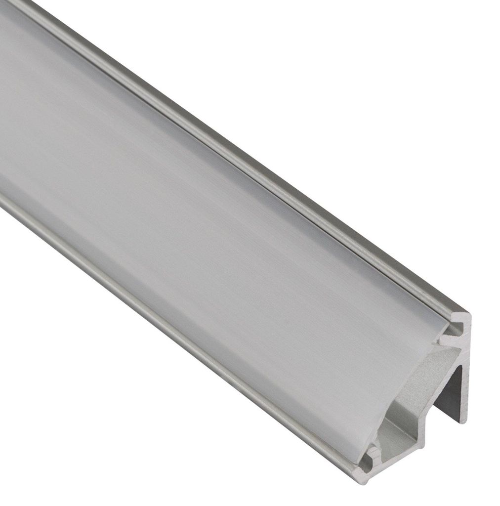 SOTECH LED Profil-99 Eckprofil 2000 x 15,7 x 15,8 mm – opale Abdeckung, Aluminium