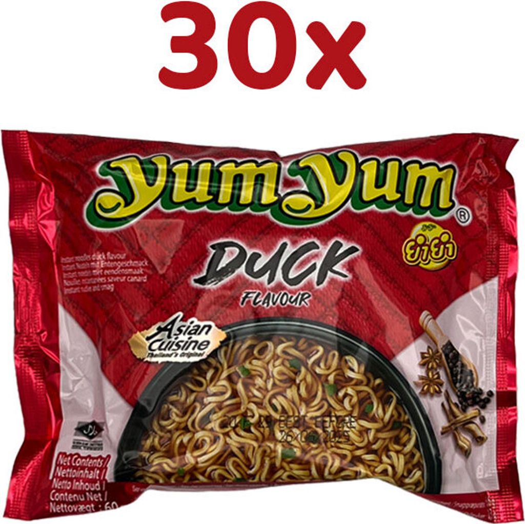 YumYum - Instatnudeln DUCK Flavour -  Entengeschmack, 30x Produktbild 