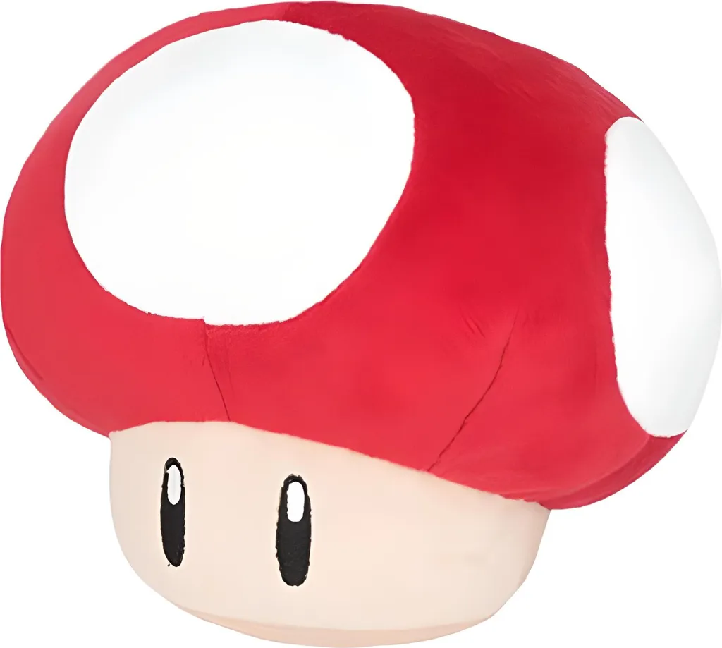 Peluche Super Mario Champignon 16cm - Doudou Toad Nintendo Officiel