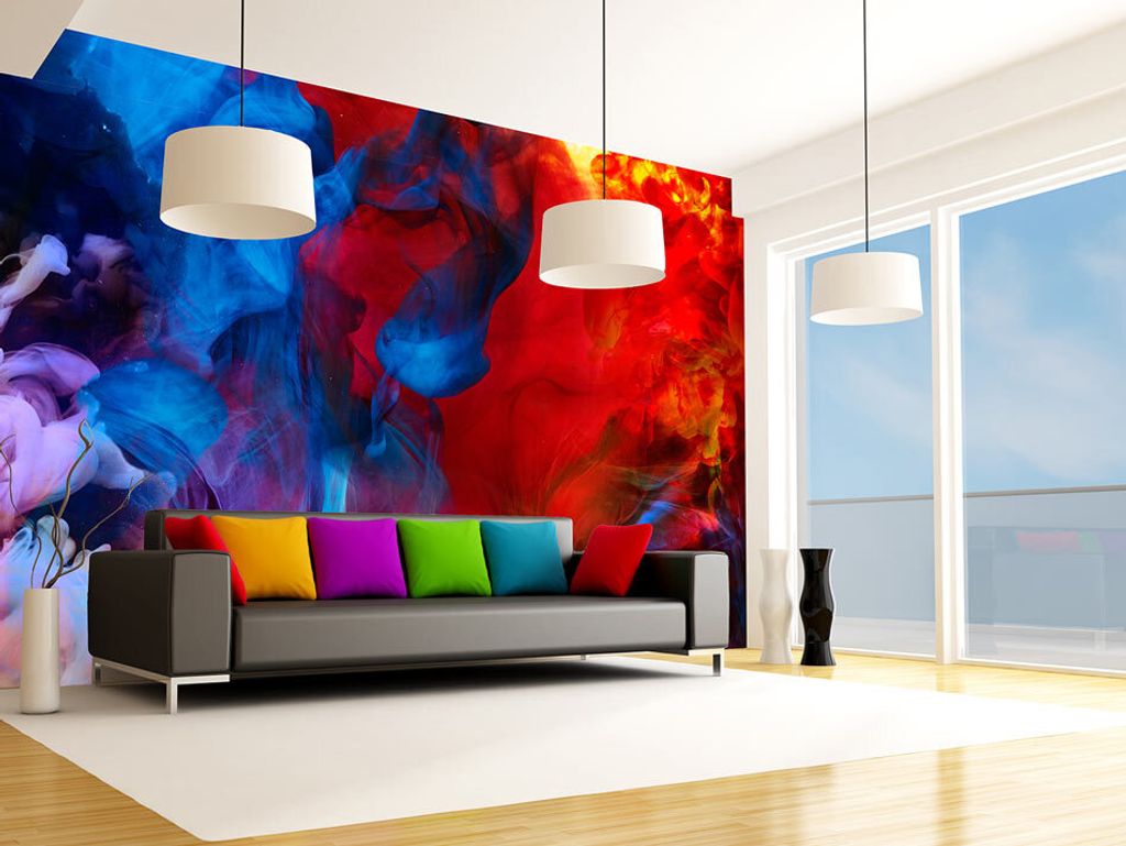 Vlies Fototapete 400x280 cm Tapeten Wandtapete XXL Abstrakt bunt a-A-0144-a-b