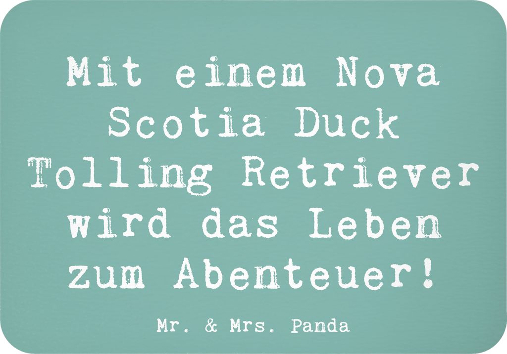 Mr. & Mrs. Panda magnet Spruch Nova Scotia Duck Abenteuer - Meeresbrise - Geschenk, Überraschungen, Hunderassen Pflege, Charakter, Toller, Hundeli...