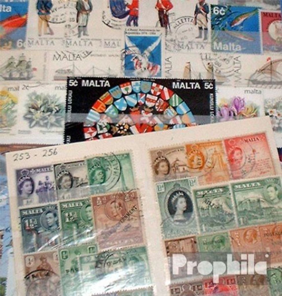 Briefmarken Malta 300 verschiedene Marken