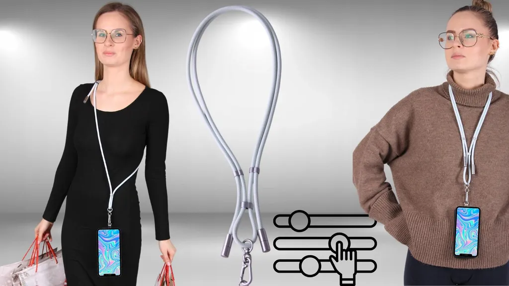 Câble USB C Charge Rapide avec Lanyard-String Intégré pour Téléphone - 7