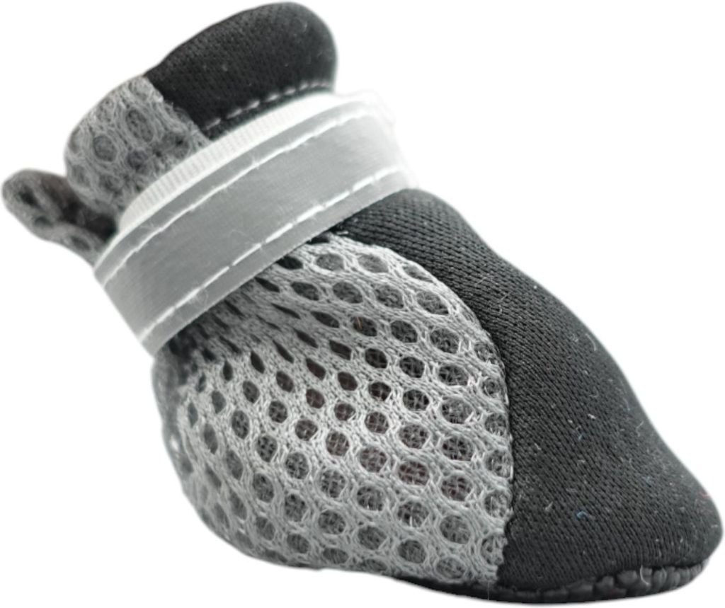 Hundeschuhe atmungsaktive Schutzschuhe für Hunde (4er-Set) Schwarz M