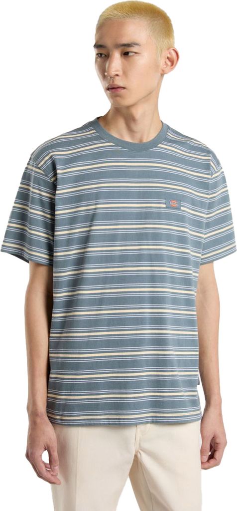 Dickies Herren T-Shirt LEWISTOWN STRIPE TEE, Größe:M, Farben:stormy weather