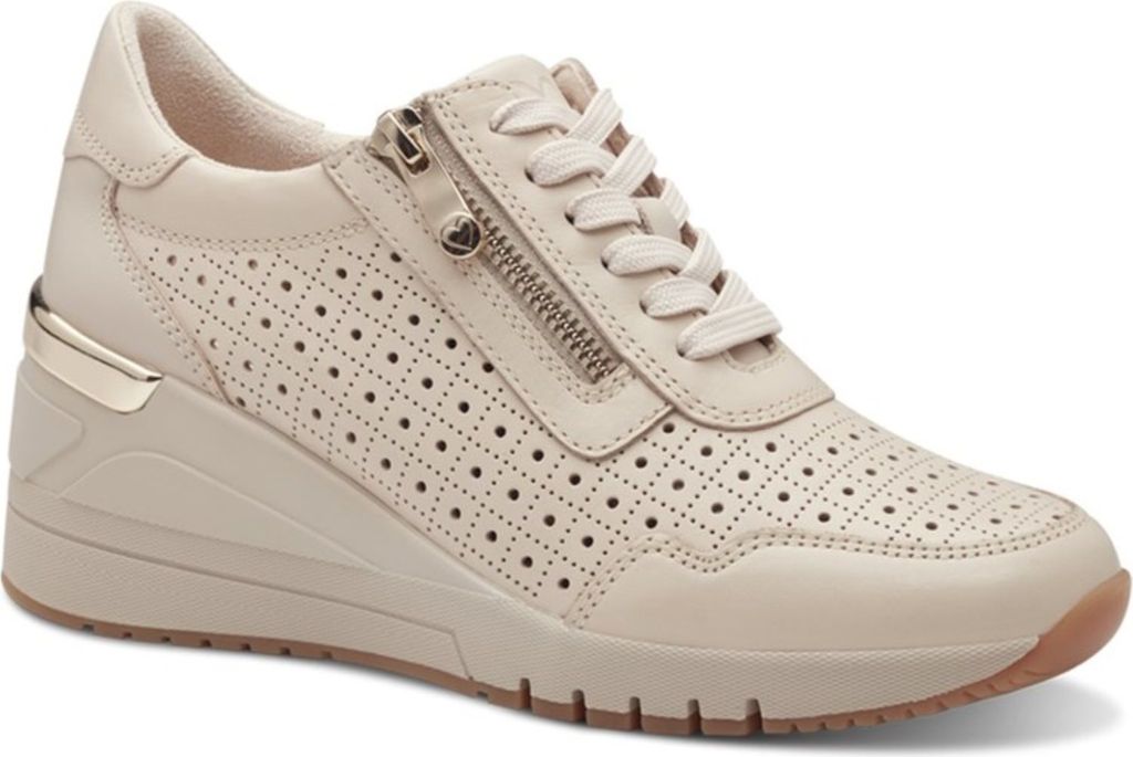Marco Tozzi Schnürschuhe beige in Gr. 38