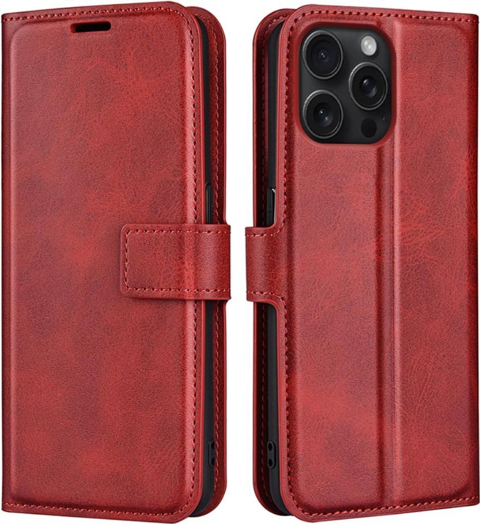 iPhone 16 Pro Hülle - Coverup Deluxe Klapphülle - Rot