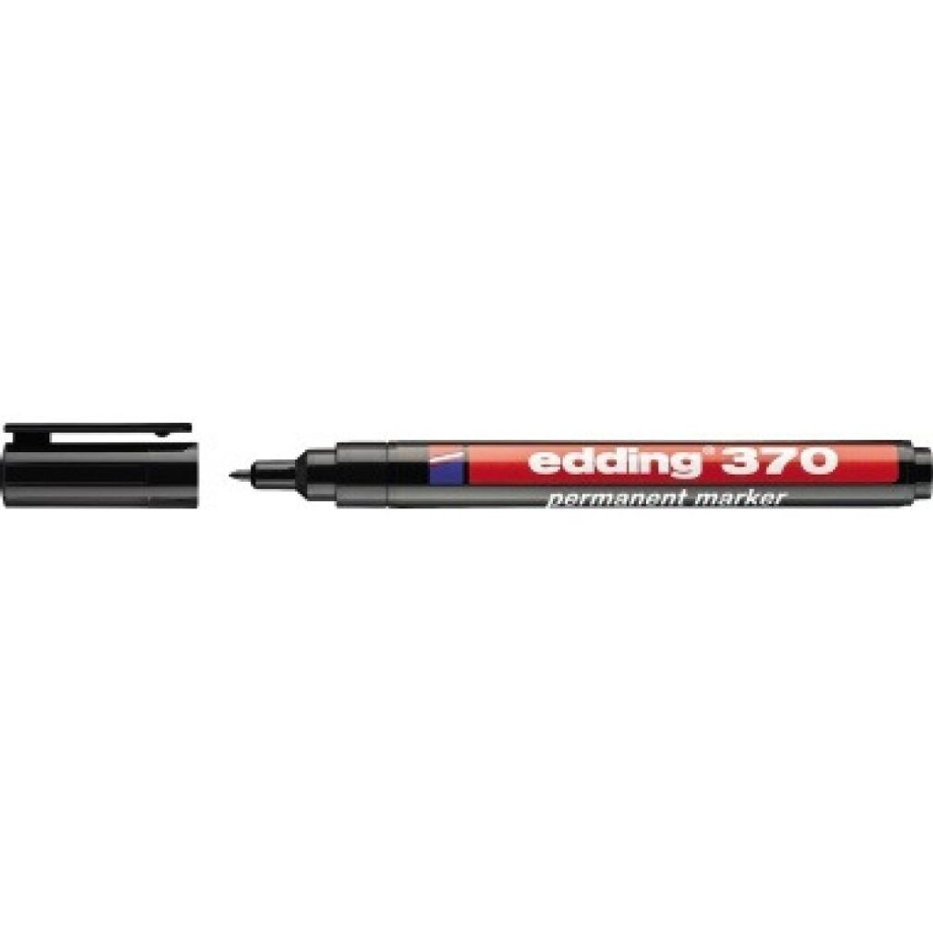 Edding 370 1 370 Permanentmarker - 1 mm, schwarz Obrázek produktu 