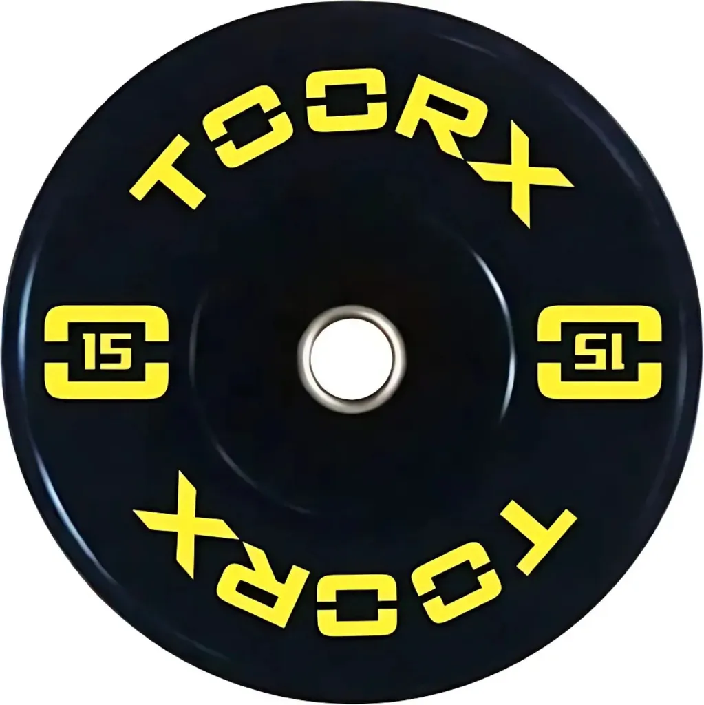 Bumper Plate 15 kg Olympique Idéal pour Cross-training et Musculation