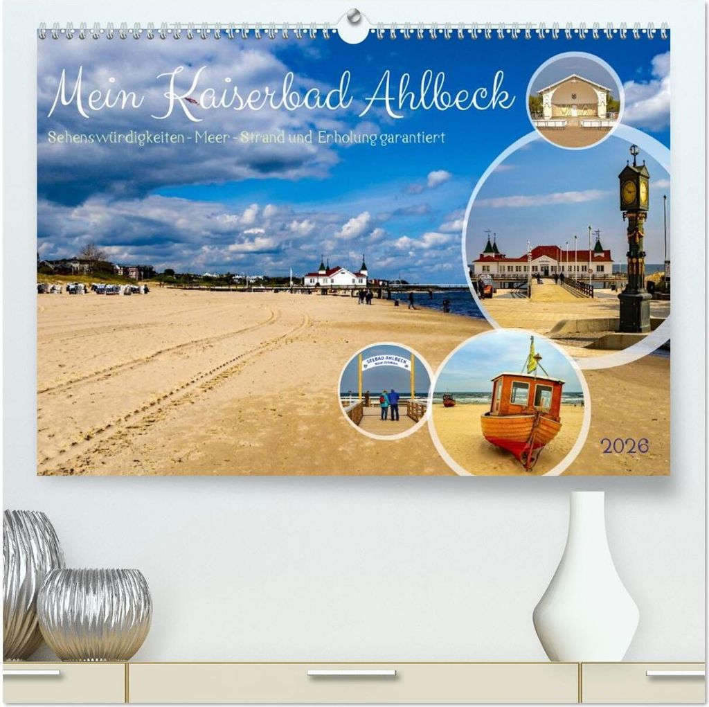 Mein Kaiserbad Ahlbeck (hochwertiger Premium Wandkalender 2026 DIN A2 quer), Kunstdruck in Hochglanz