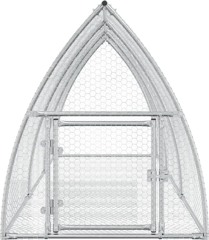 vidaXL Králikáreň Silver 300x105x120 cm Pozinkovaná oceľ Obrázok produktu 5