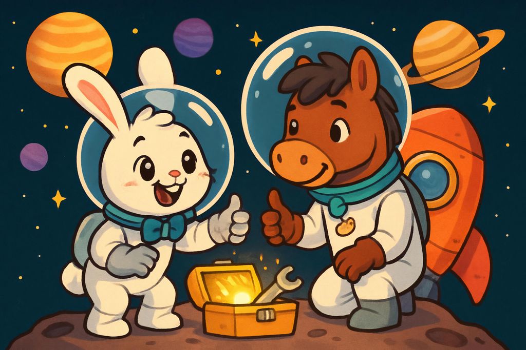 hansepuzzle 111927 - Bouncy & Huf - Im Weltraum Puzzle, 2000 Teile, Kinder, 90,0 x 60,0cm mit hochwertiger Aufbewahrung, Kartonbox & Beutel