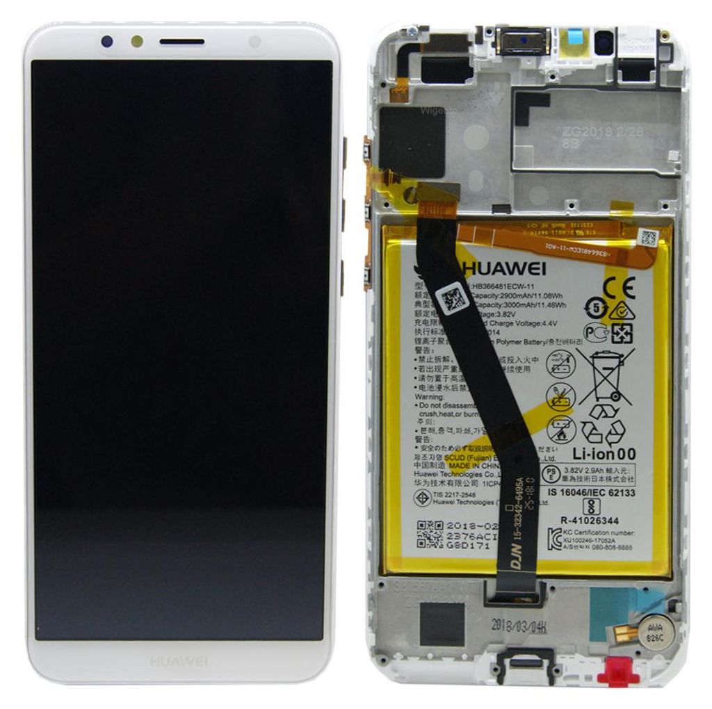 Rám LCD displeja Huawei pre model Y6 2018, servisný balík Obrázok produktu 