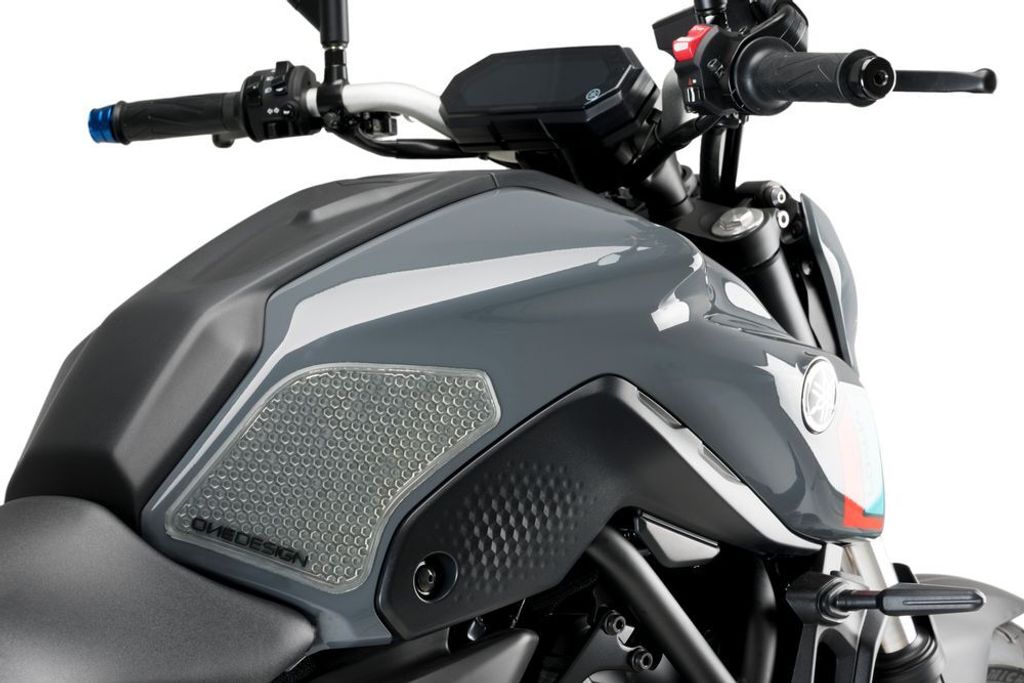 PUIG 20739W Seitliche Tankprotektor passend fuer YAMAHA MT-07 Transparent