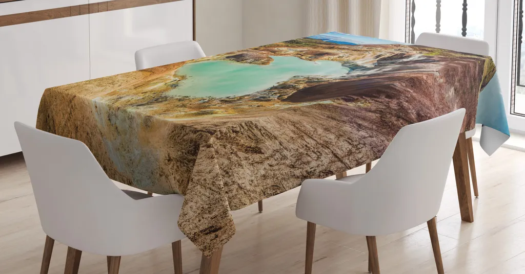 Abakuhaus Tovaglia Esterni Island 140x240 cm Verde Mandorla Fawn