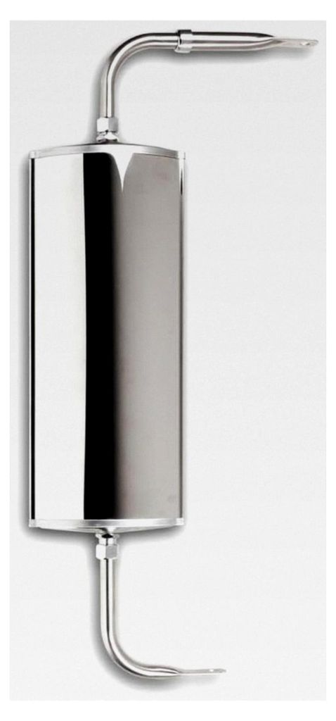 Universeller Außenspiegel für LKW, Wohnmobil und Transporter - 1 Stück (Edelstahl und Glas) - Spiegelgröße 38x14cm