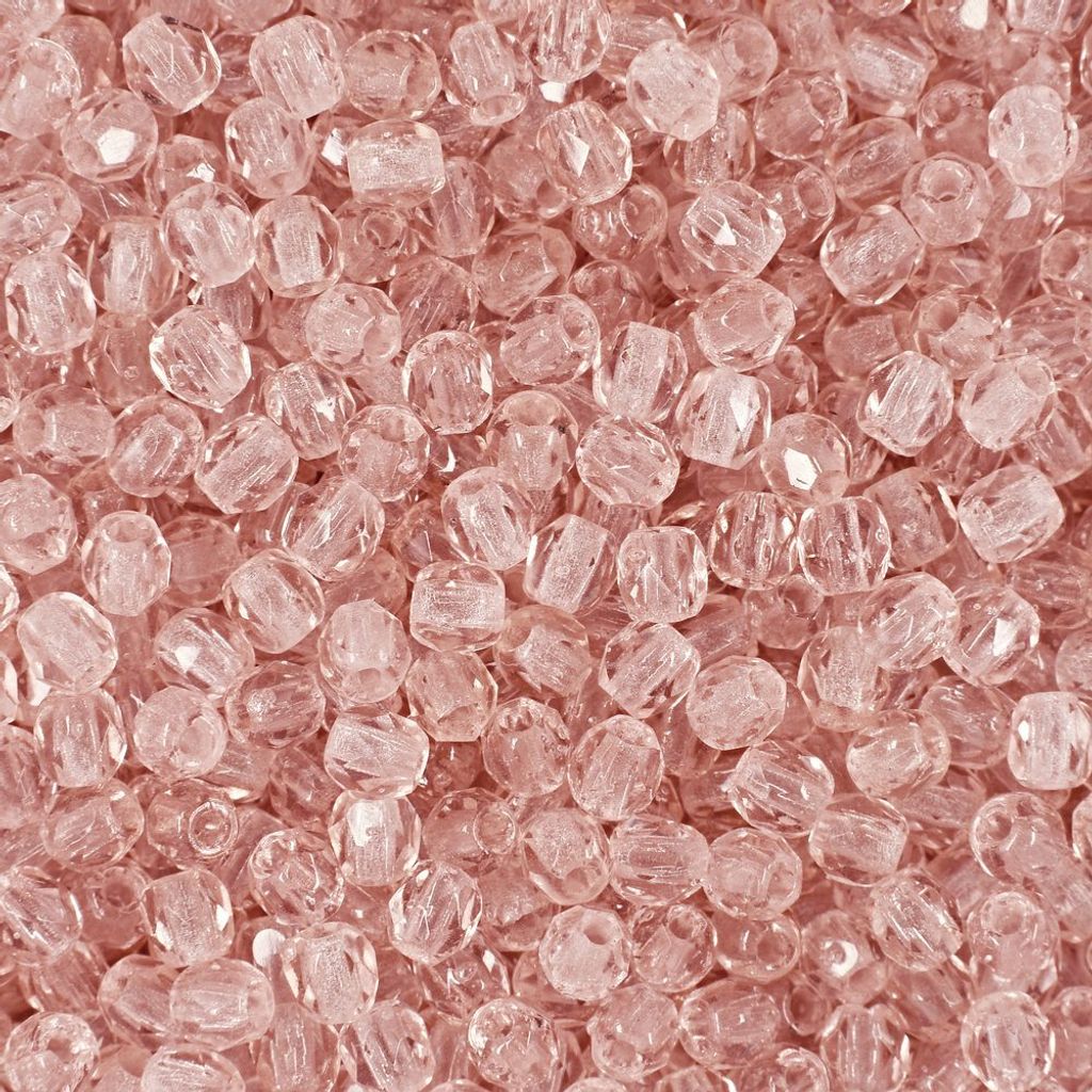 Geschliffene Perlen 3mm Rosaline - 60 Stück