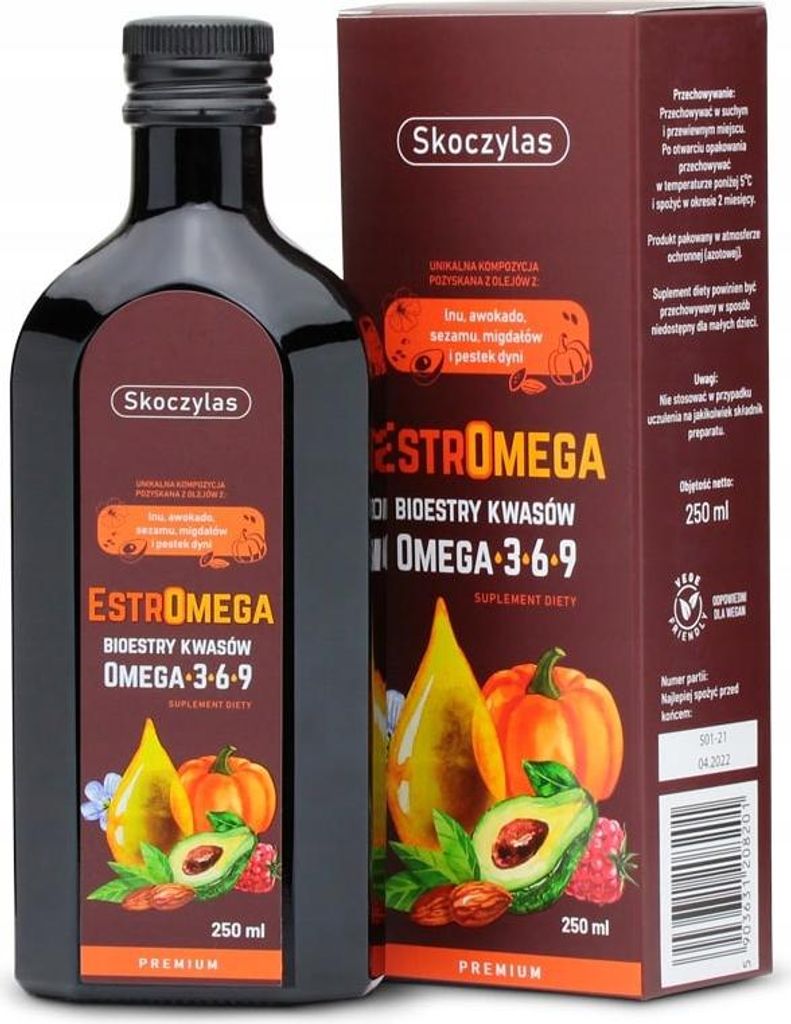 SKOCZYLAS Estromega Premium OMEGA-Fettsäuren Vitamin E 250 Produktbild 