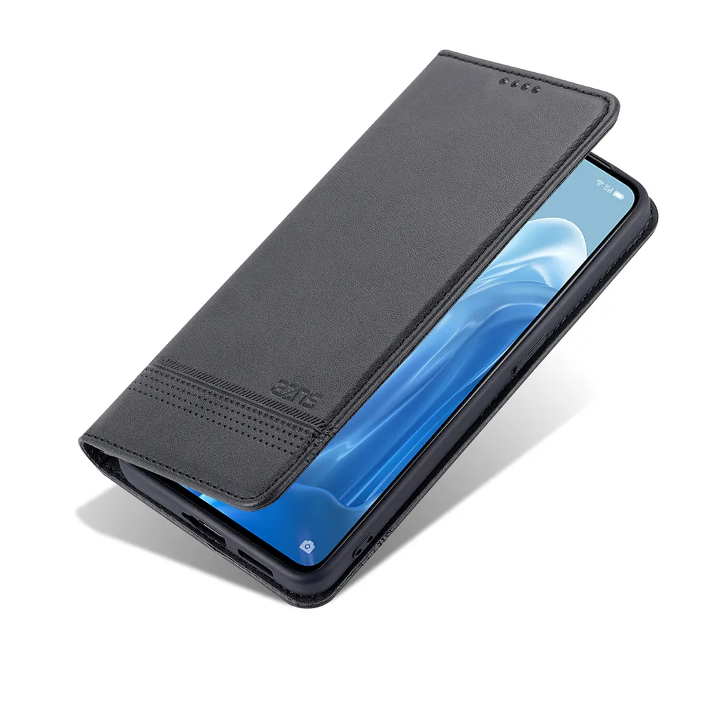 OPPO Reno7 Pro 5G Custodia Flip Nera: Protezione Smart e Funzione Stand - 3