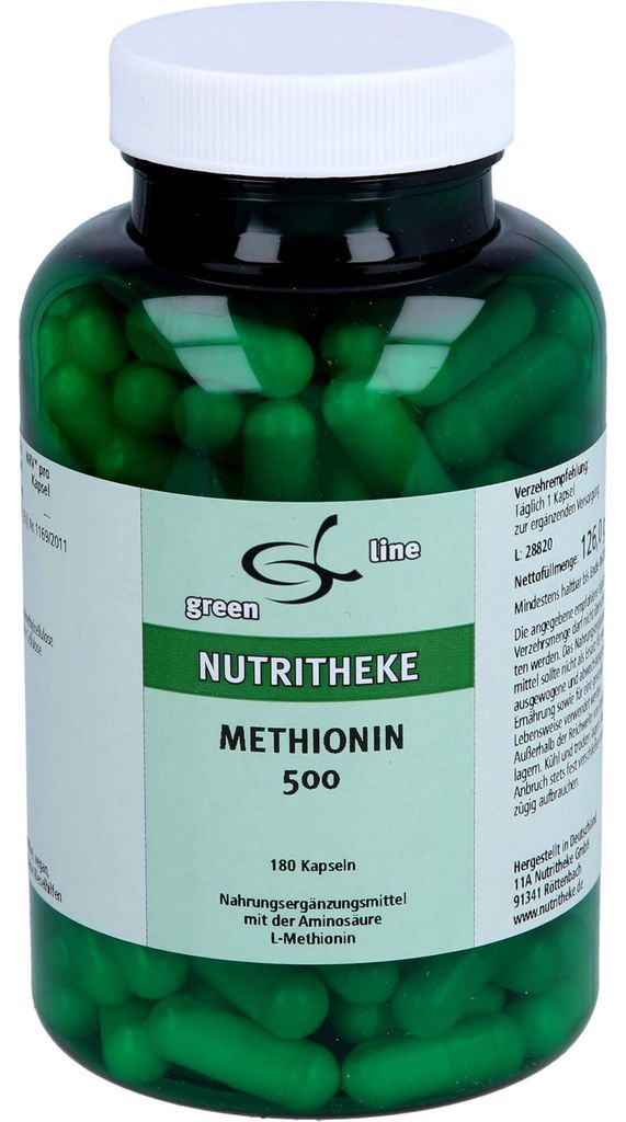 Green Line Nutritheke Methionin 500 Kapseln, 180 St. Produktbild 