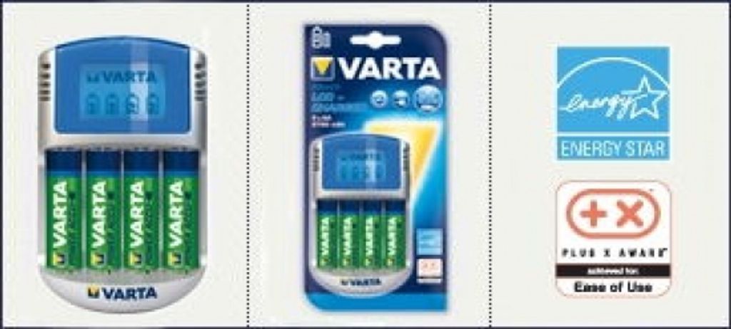 Akku-Ladegerät VARTA ''Power Play LCD Charger'' mit USB und Produktbild 9