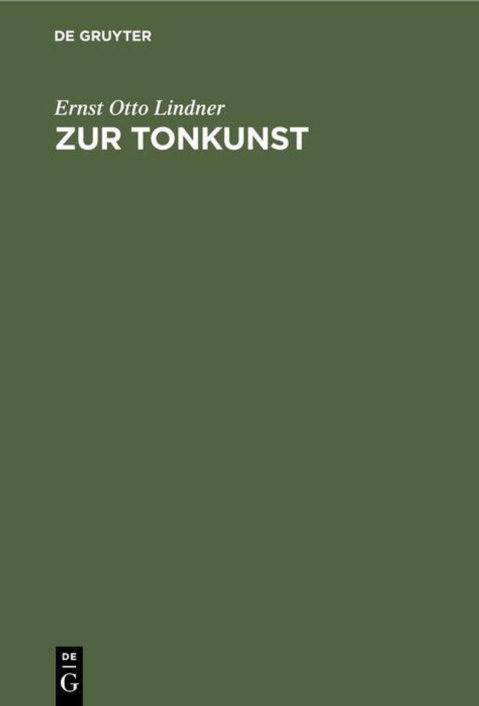 Zur Tonkunst