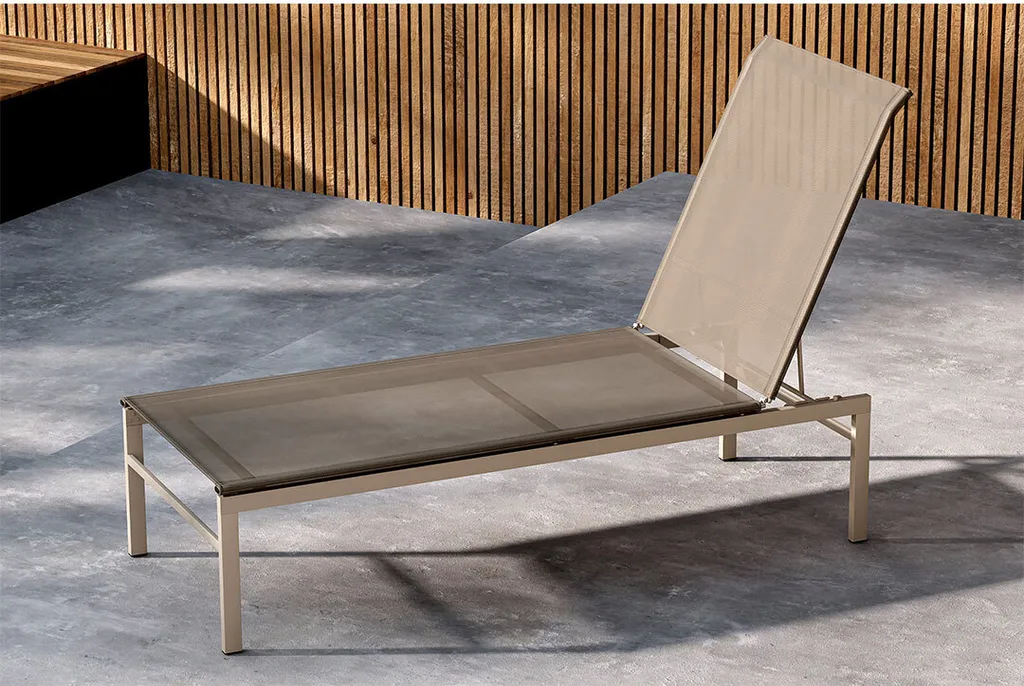 Méridienne Massimo Beige : Chaise Longue Confortable et Design Moderne - 5