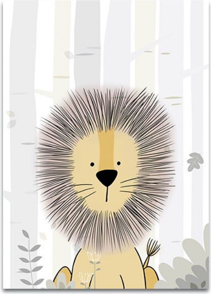 TPFLiving Kunstdruck LW-1034 (OHNE RAHMEN) Poster - Leinwand - Wandbild - Hochauflösender Giclée-Druck, langlebig und hochwertig - Löwe, Zebra, ...
