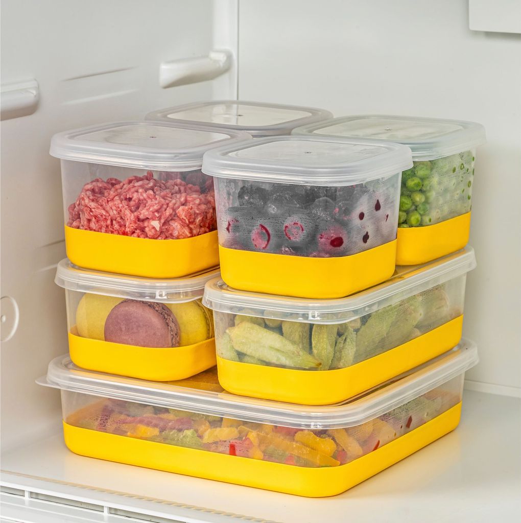 Hermia Concept, 4A2B1C - Yellow, Kühlschrank-Organizer-Set Produktbild 