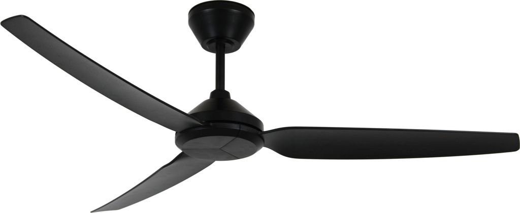 Outdoor Energiespar Deckenventilator mit Fernbedienung Polis Schwarz