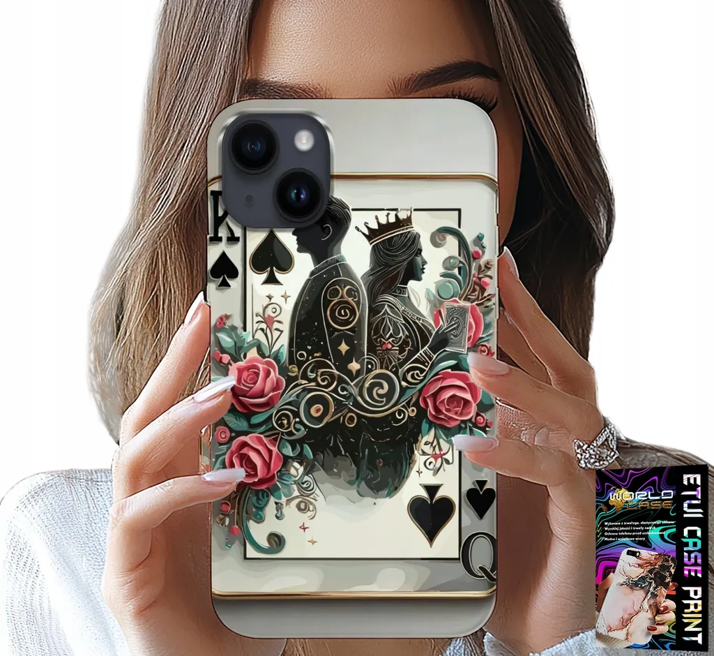 Custodia Per Iphone 15 - Card King Poker Cards + Vetro