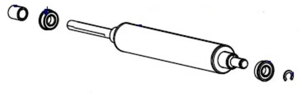 Rouleau Coulissant Zebra P1083347-012 Haute Précision pour ZT510