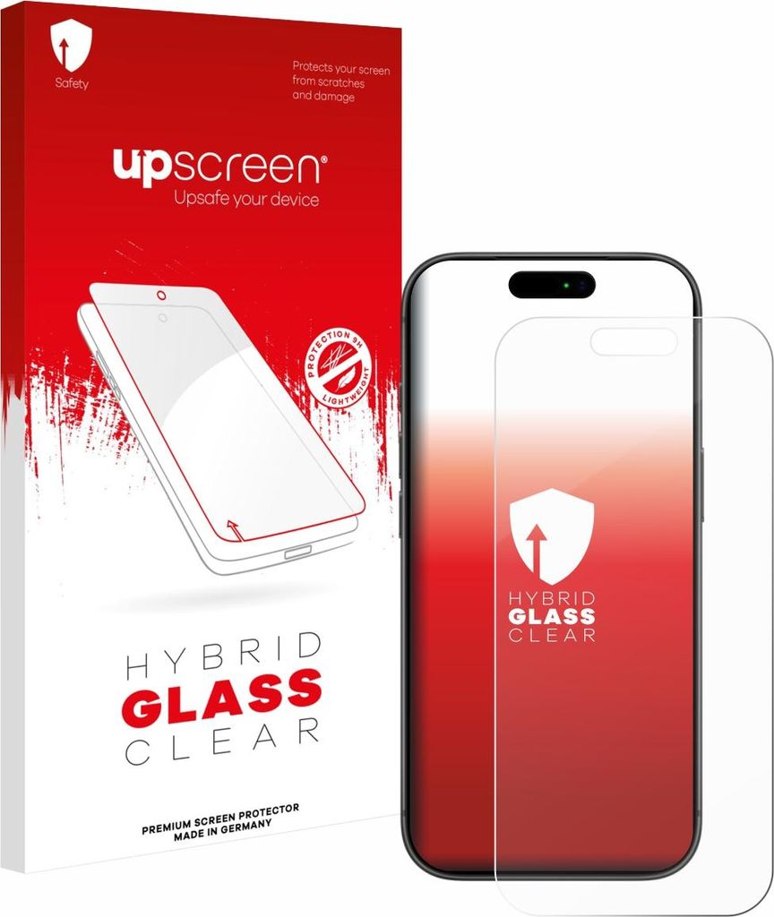 upscreen Schutzglas für Apple iPhone 17 Pro Schutzfolie Panzer Folie Glas Display Schutz klar
