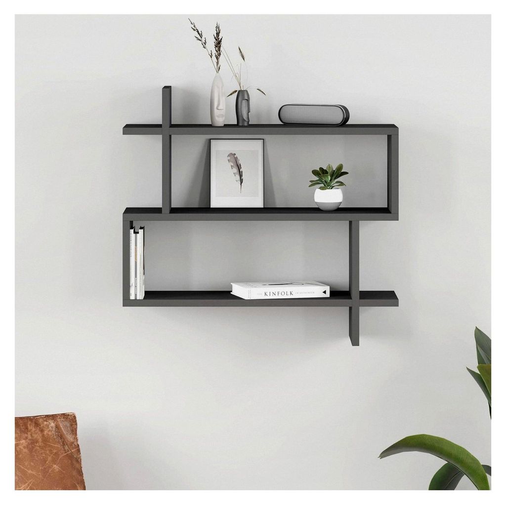 Schwebendes Wandregal, Wandmontage, rechteckig, modernes Design, Bücherregal, Aufbewahrungseinheit, dekorative Wandregale für Schlafzimmer, Wohnz...