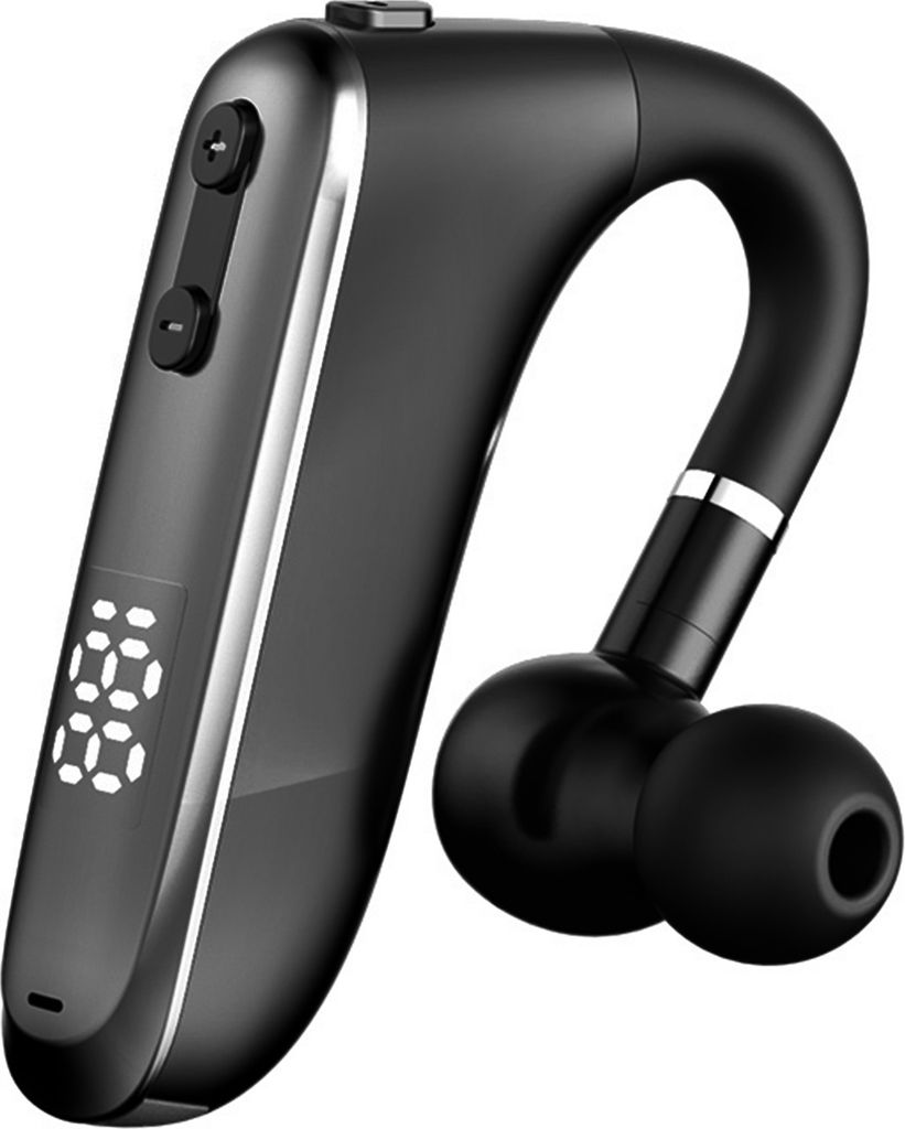 Kabelloses V5.2-Headset, Freisprech-Ohrhörer, CVC6.0, Ohrhörer mit Geräuschunterdrückung, 50 Stunden Spielzeit, Einzelohr, Ohrbuegel, Ohrhörer...