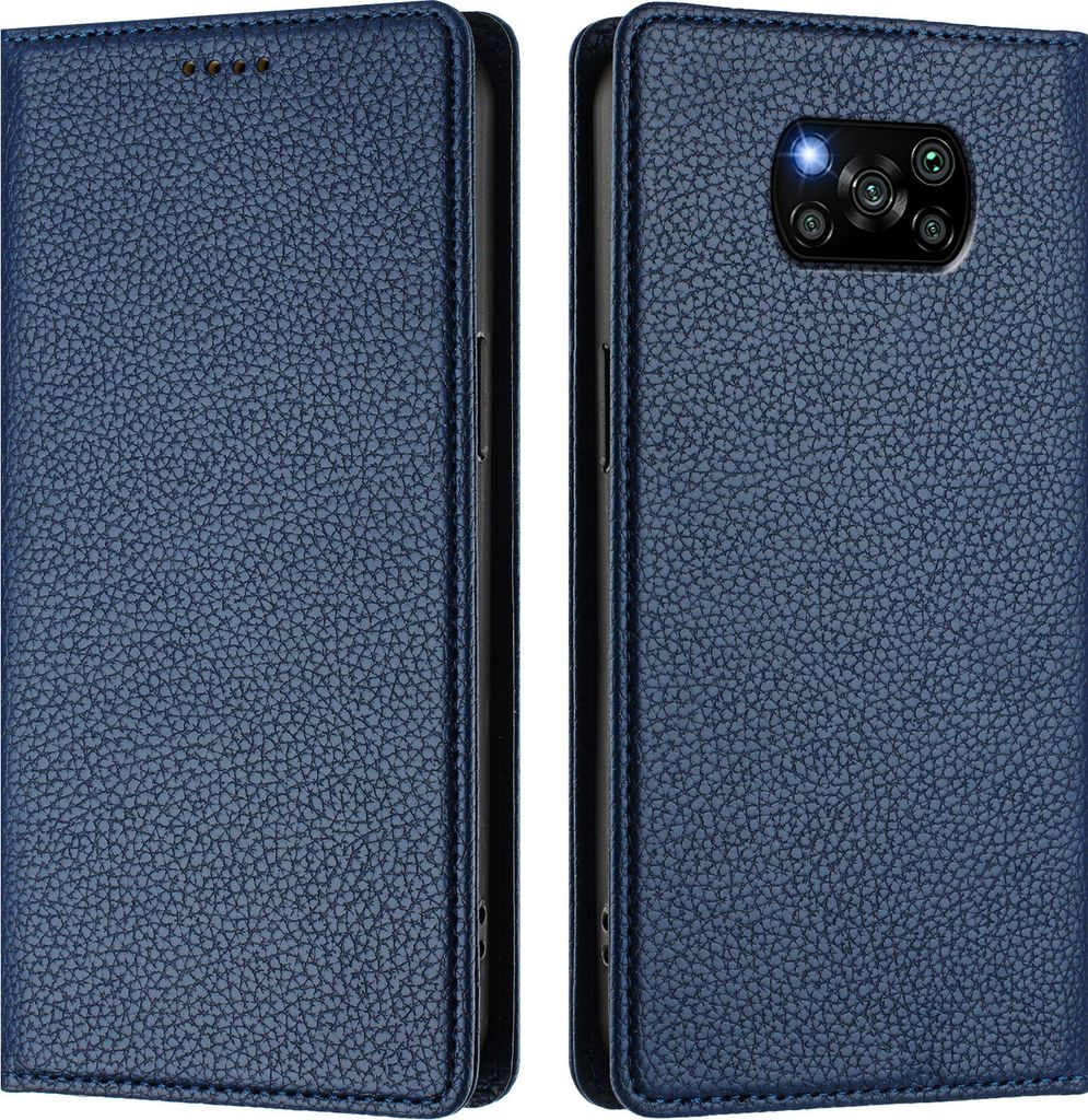 Litchi Leder Handyhülle für Xiaomi Poco X3 / X3 NFC / X3 Produktbild 