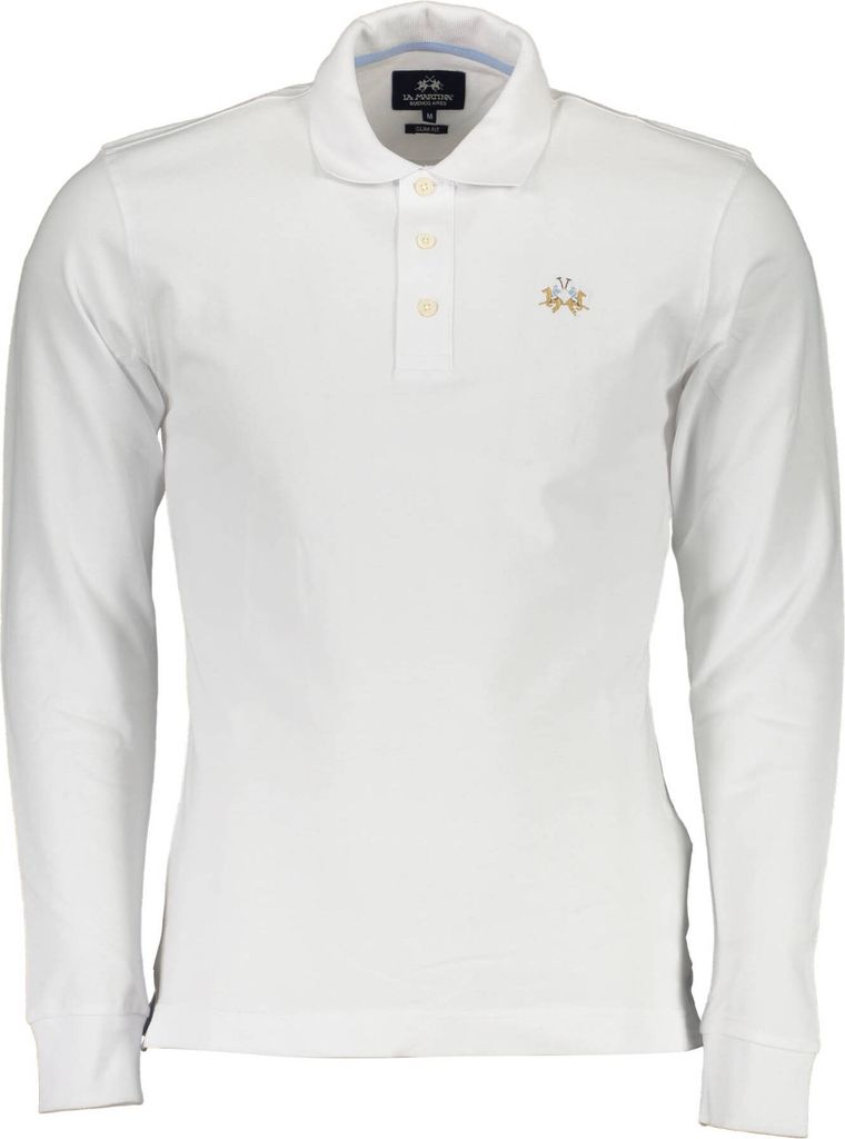 LA MARTINA Polo Herren Textil Weiß SF14035 - Größe: 2XL