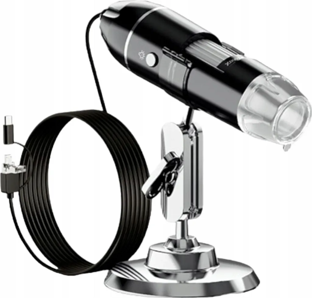 Microscope numérique USB 1600x avec 8 LED réglables pour PC et Android - 2