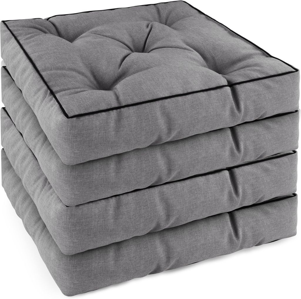 Stuhlkissen 4er Set 45x45 cm, 9 cm dick Produktbild 