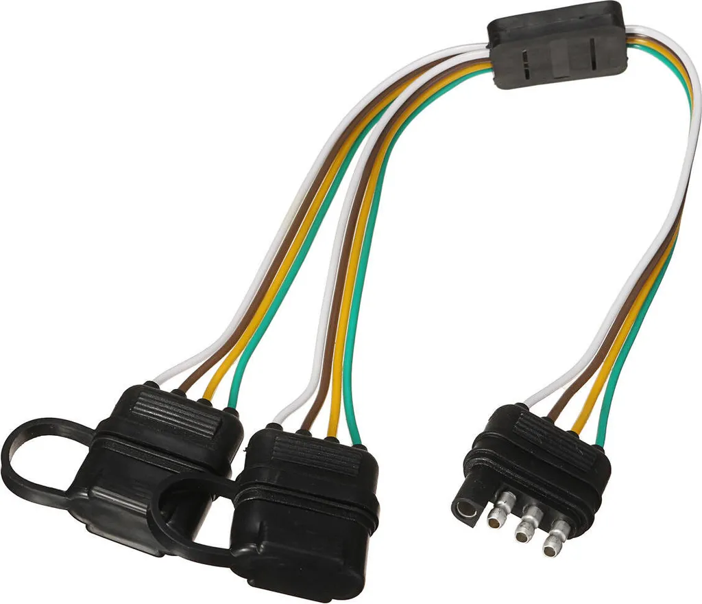 Cavo Sdoppiatore a Y 4 Pin per Rimorchio e Luci LED Portellone Auto