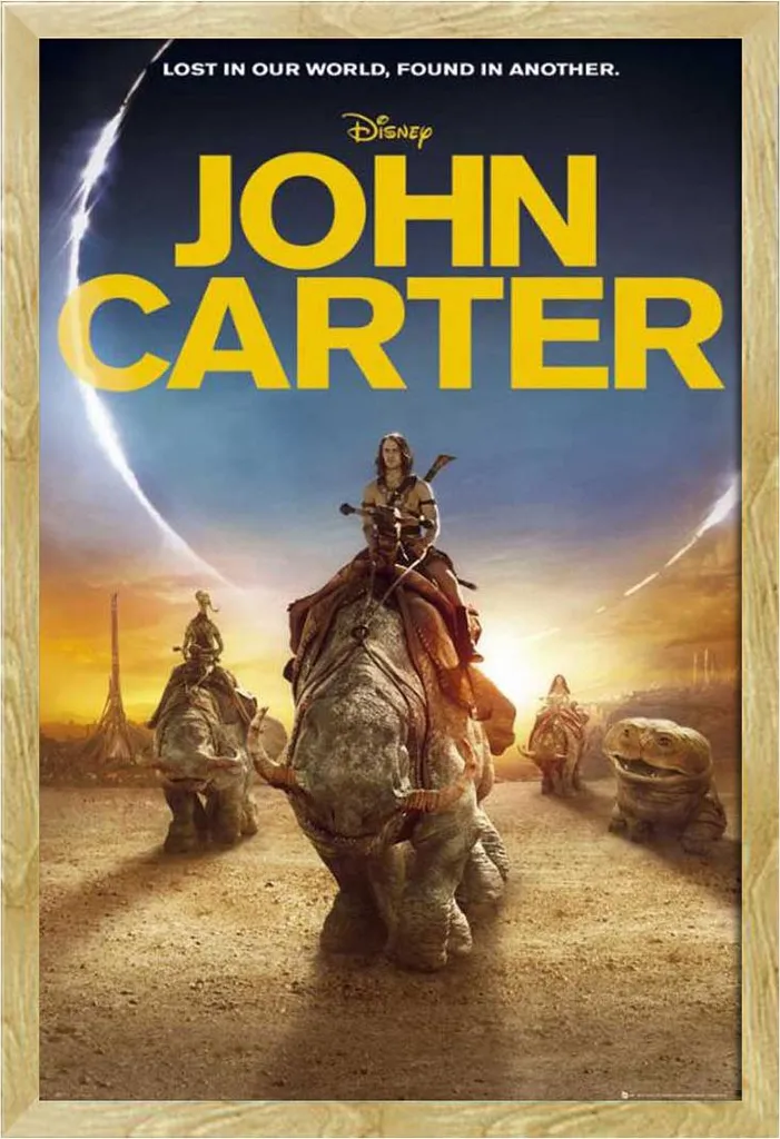 Poster John Carter Un Foglio 27x40 con Cornice Shinsuke Maxi Faggio