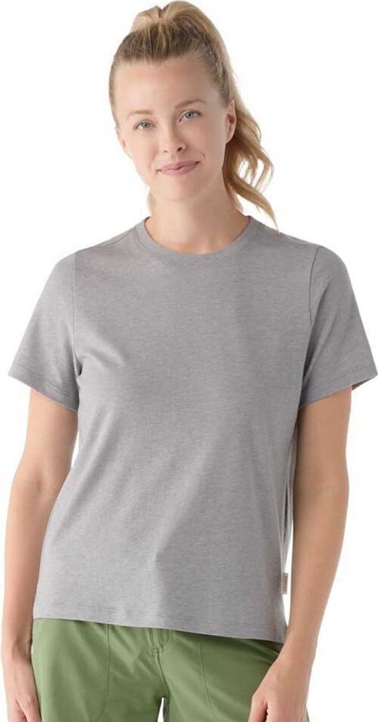 Smartwool Perfect Crew Kurzarm-t-shirt Grau S Frau Grau S