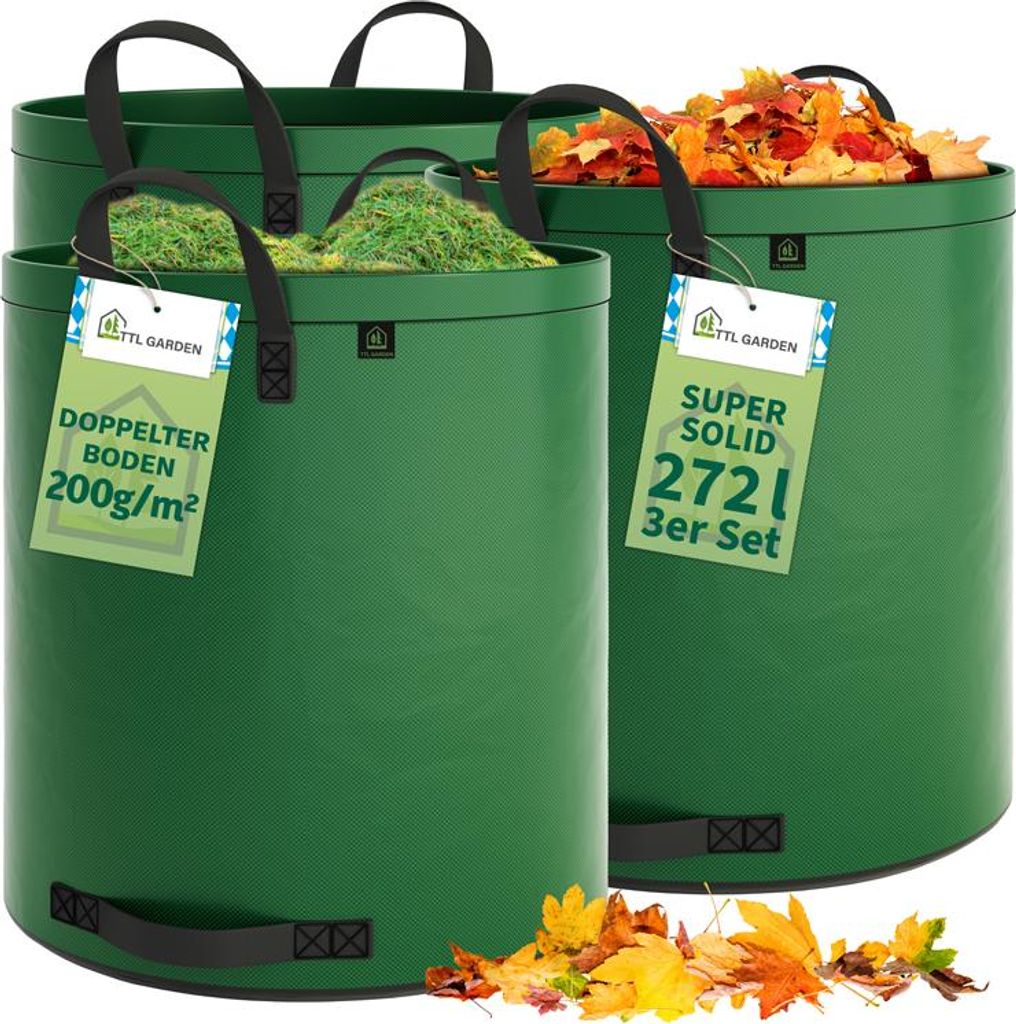 TTL GARDEN Gartenabfallsack SUPER SOLID 3er Set 3x272 L Produktbild 