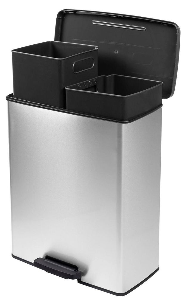 Curver Deco Bin Slim 254619 Mülleimer 52 L 486 X 615 X 284 Produktbild 
